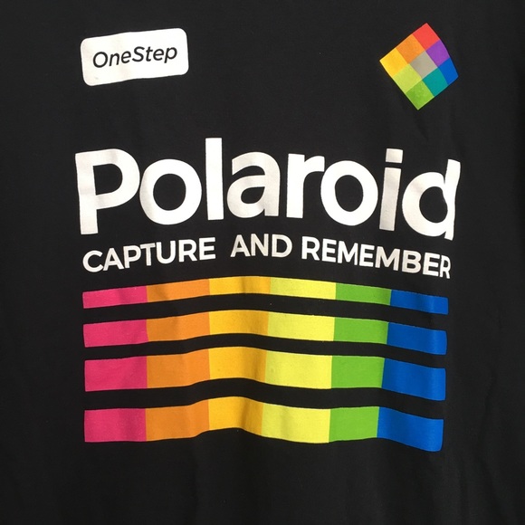 ✖️SOLD✖️ Men's Polaroid Colorful Logo T-Shirt - Picture 3 of 3